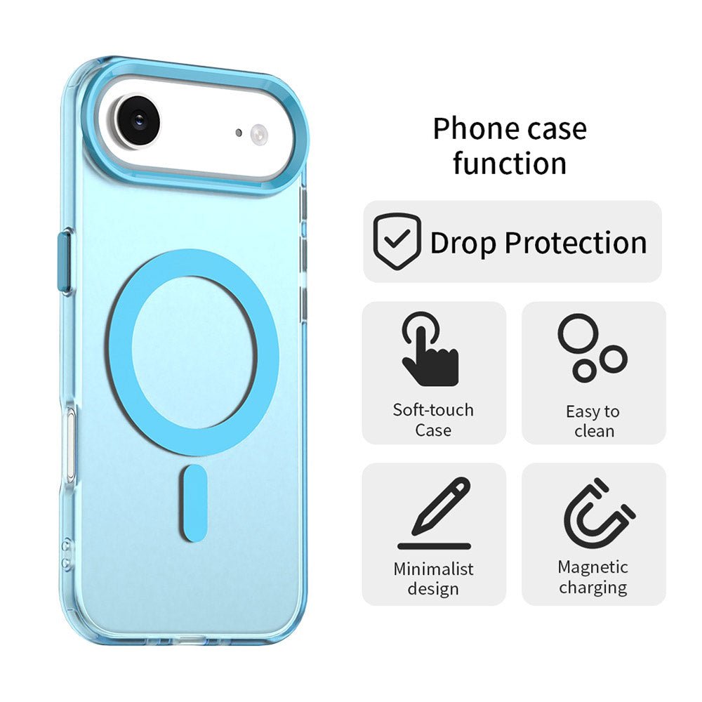 Techsuit iPhone Air - Σκληρή Θήκη με Πλαίσιο Σιλικόνης και MagSafe - CandyCase MagSafe - Blue