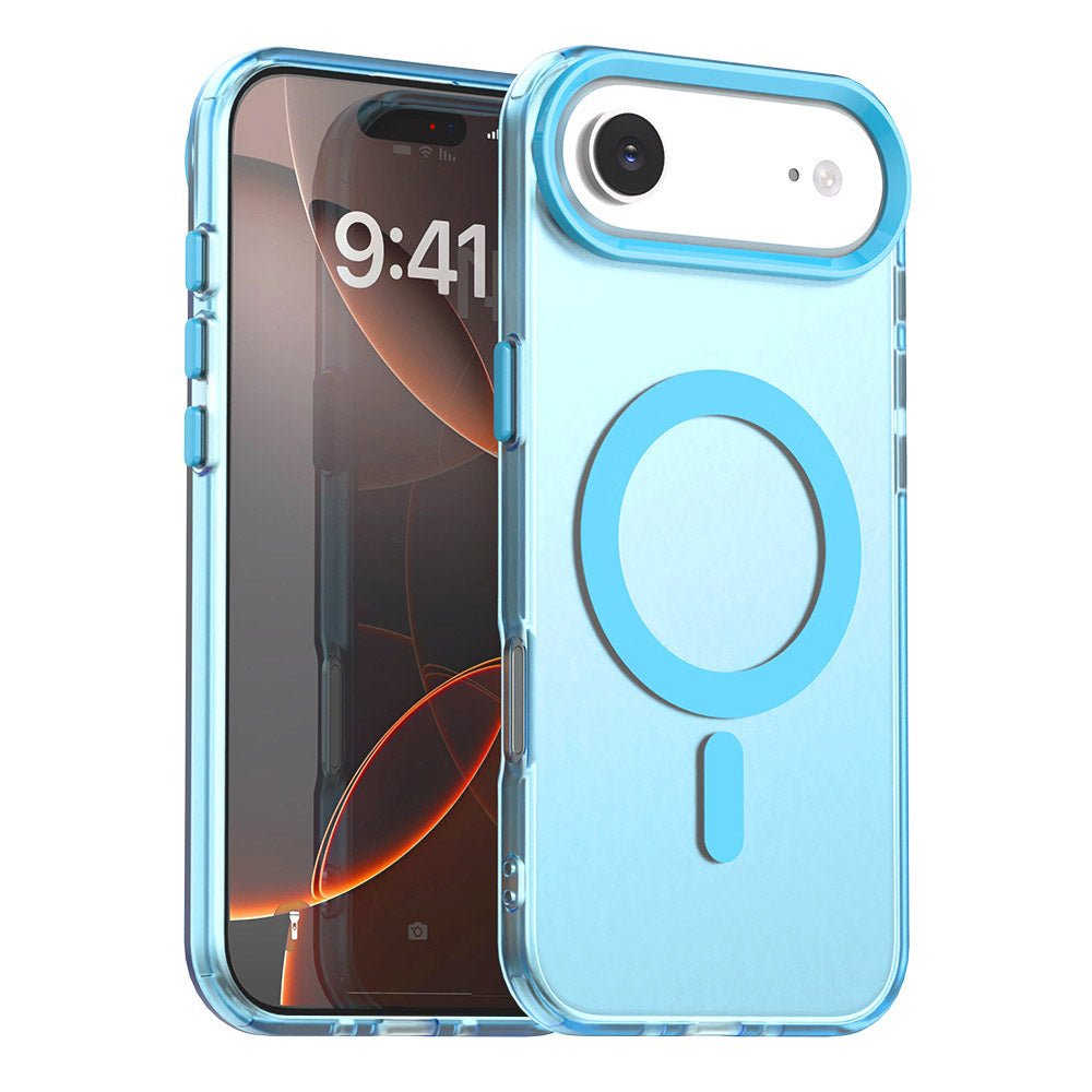 Techsuit iPhone Air - Σκληρή Θήκη με Πλαίσιο Σιλικόνης και MagSafe - CandyCase MagSafe - Blue