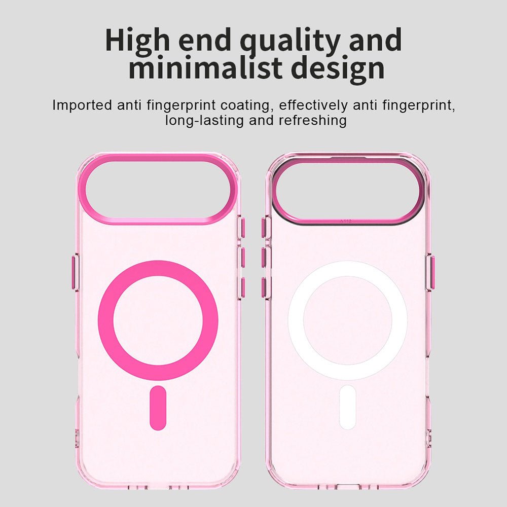 Techsuit iPhone Air - Σκληρή Θήκη με Πλαίσιο Σιλικόνης και MagSafe - CandyCase MagSafe - Pink