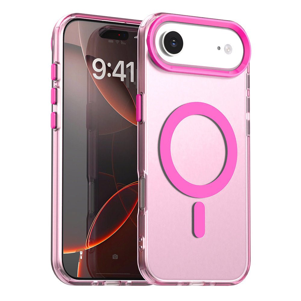 Techsuit iPhone Air - Σκληρή Θήκη με Πλαίσιο Σιλικόνης και MagSafe - CandyCase MagSafe - Pink