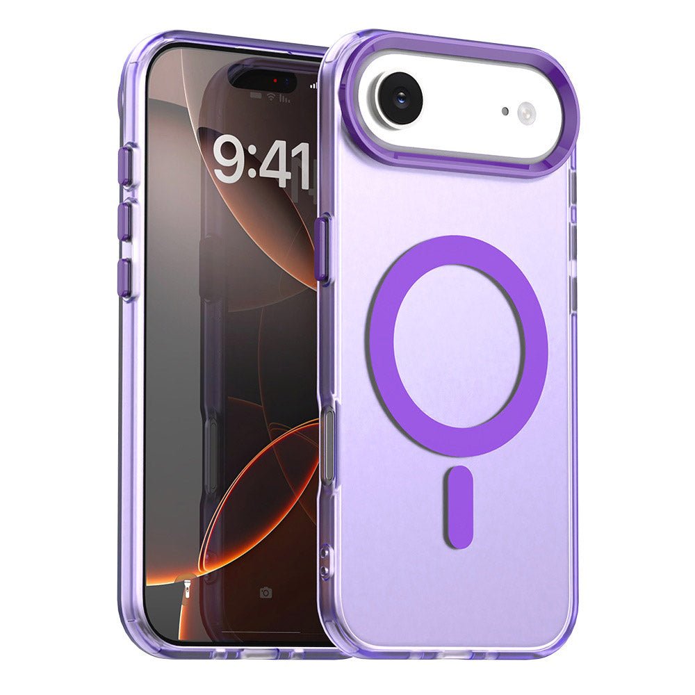 Techsuit iPhone Air - Σκληρή Θήκη με Πλαίσιο Σιλικόνης και MagSafe - CandyCase MagSafe - Purple