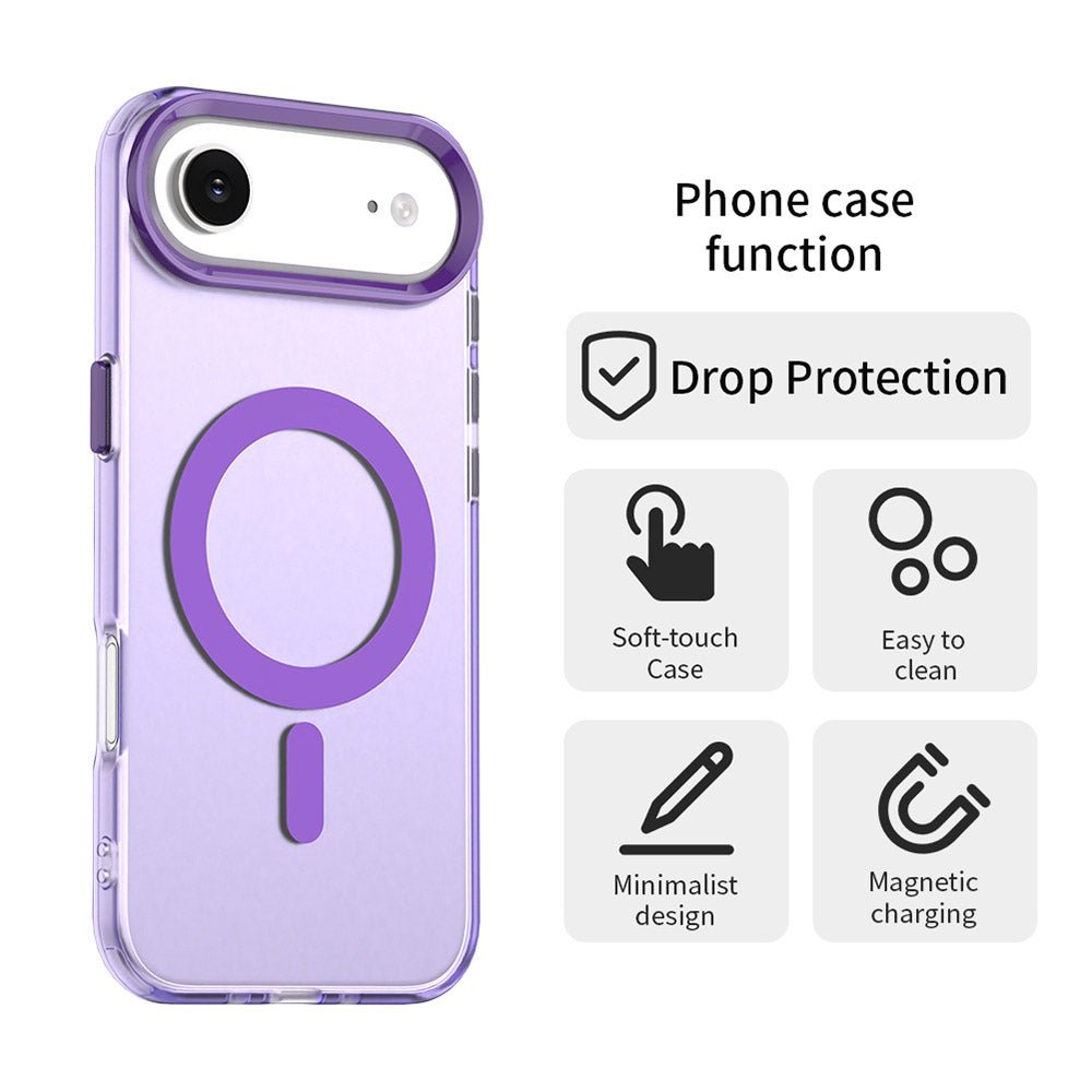 Techsuit iPhone Air - Σκληρή Θήκη με Πλαίσιο Σιλικόνης και MagSafe - CandyCase MagSafe - Purple
