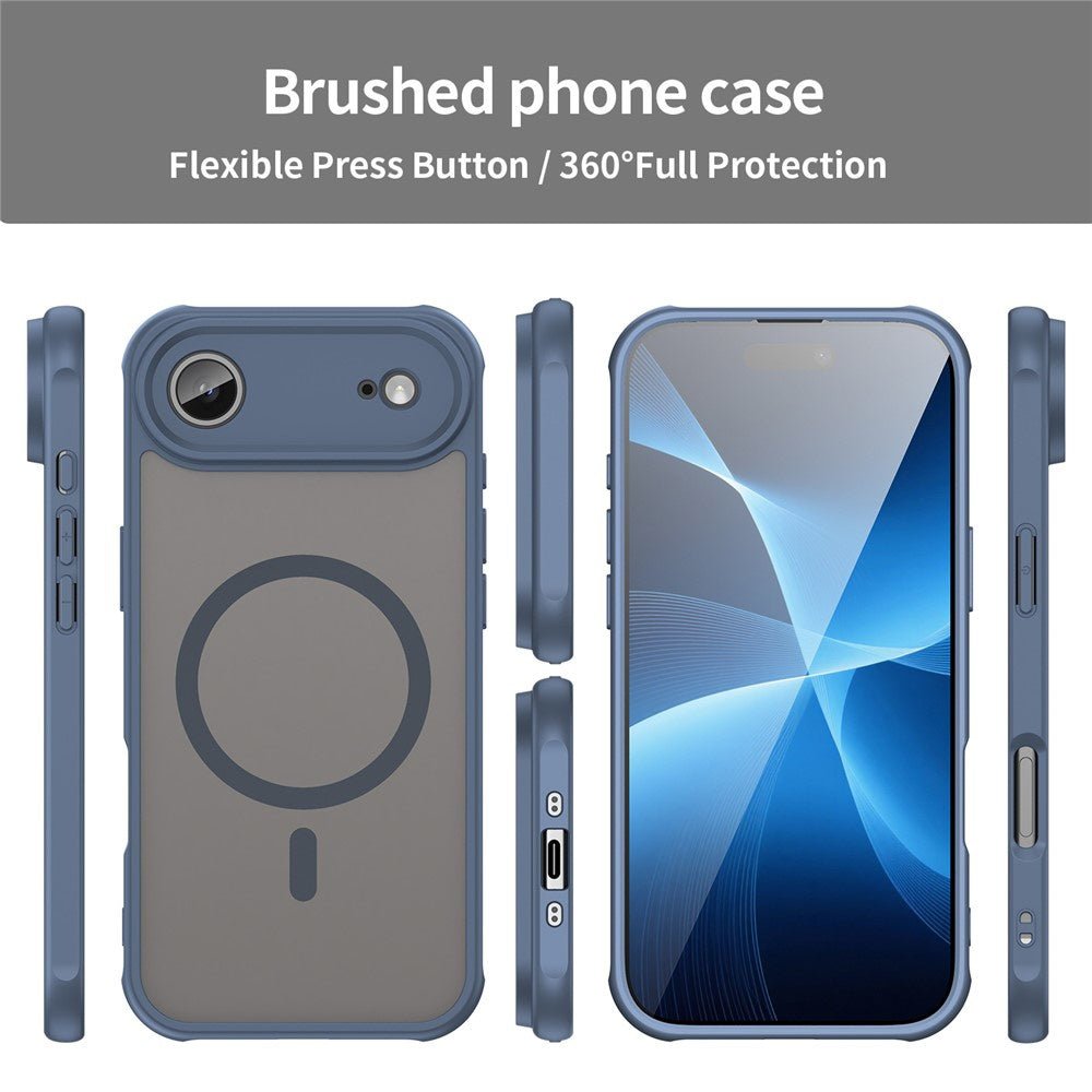 Techsuit iPhone Air - Σκληρή Θήκη με Πλαίσιο Σιλικόνης και MagSafe - HaloFrost II MagSafe - Navy Blue