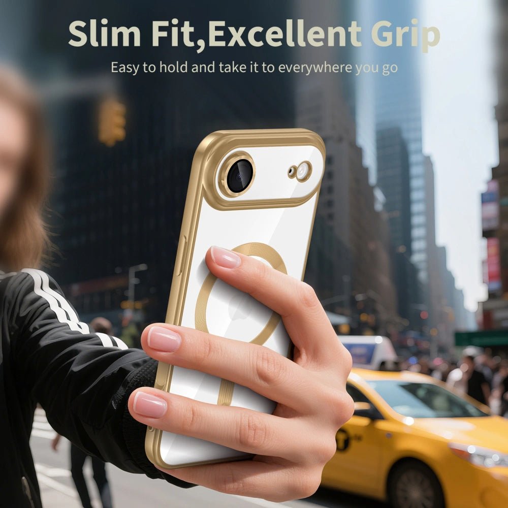 Techsuit iPhone Air - Θήκη Σιλικόνης - Luxury Crystal MagSafe - Silver / Clear