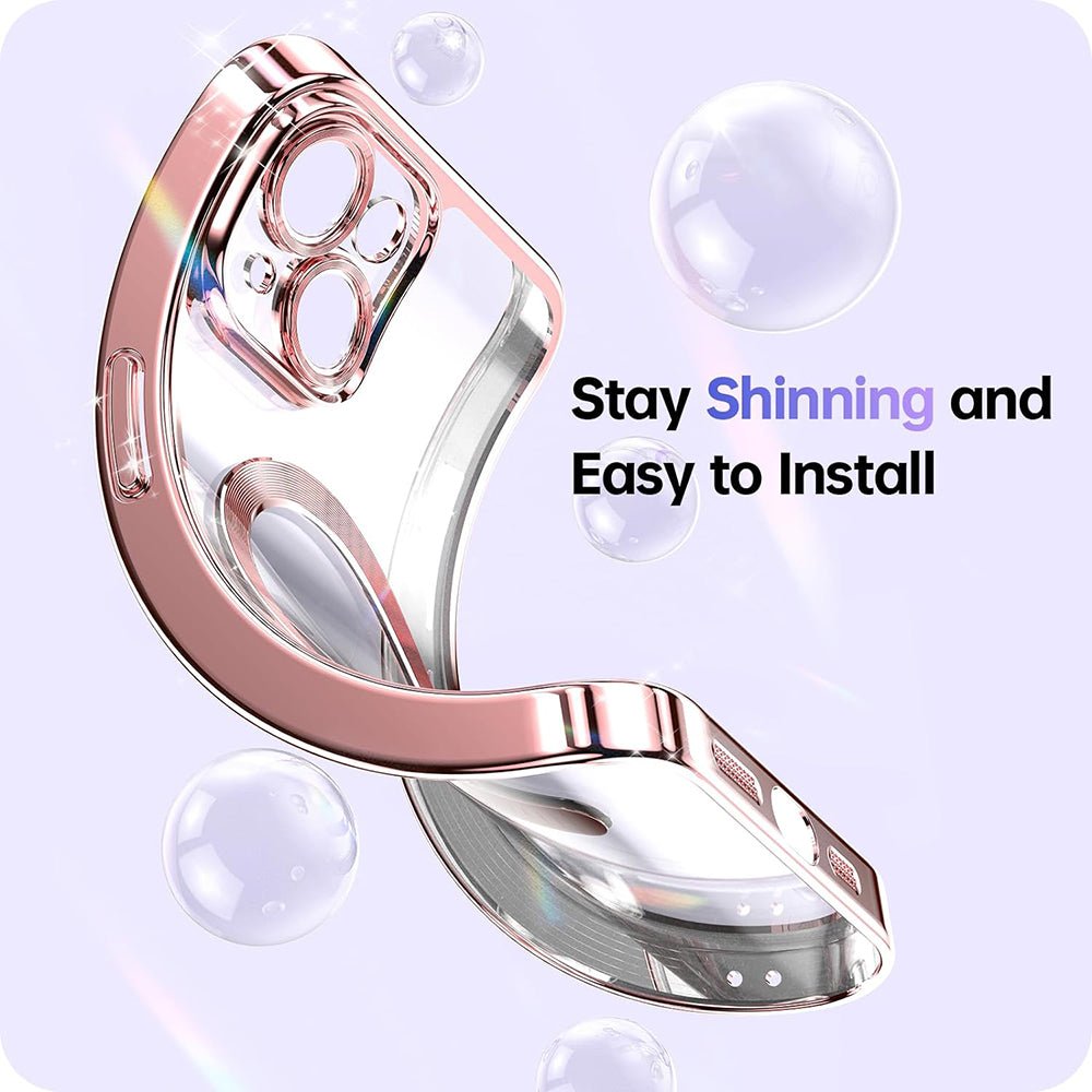 Techsuit iPhone Air - Θήκη Σιλικόνης - Luxury Glitter MagSafe - Light Purple