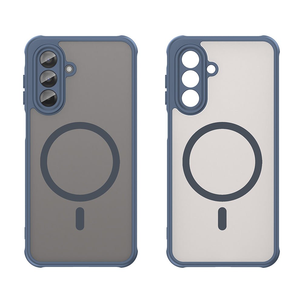 Techsuit Samsung Galaxy A17 4G / 5G - Σκληρή Θήκη με Πλαίσιο Σιλικόνης και MagSafe - HaloFrost II MagSafe - Navy Blue