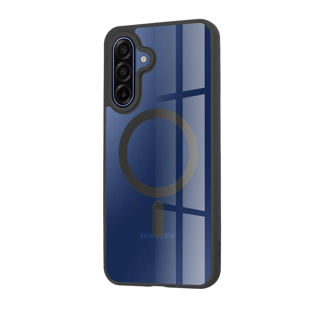 Techsuit Samsung Galaxy A17 4G / 5G - Σκληρή Θήκη με Πλαίσιο Σιλικόνης - MagSafe Pro - Clear / Black