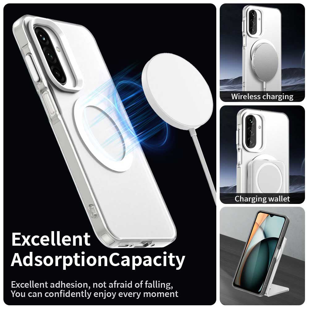 Techsuit Samsung Galaxy A26 5G - Σκληρή Θήκη με Πλαίσιο Σιλικόνης και MagSafe - CandyCase MagSafe - White