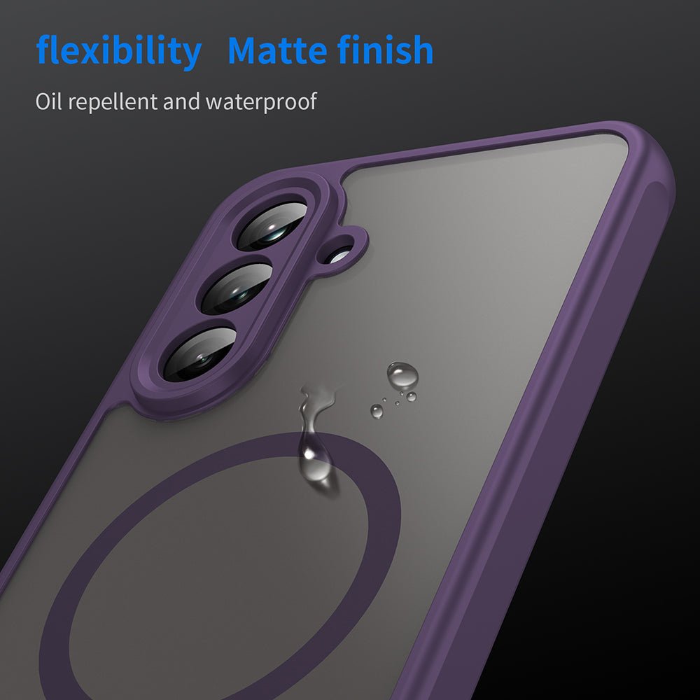 Techsuit Samsung Galaxy A26 5G - Σκληρή Θήκη με Πλαίσιο Σιλικόνης και MagSafe - HaloFrost II MagSafe - Purple