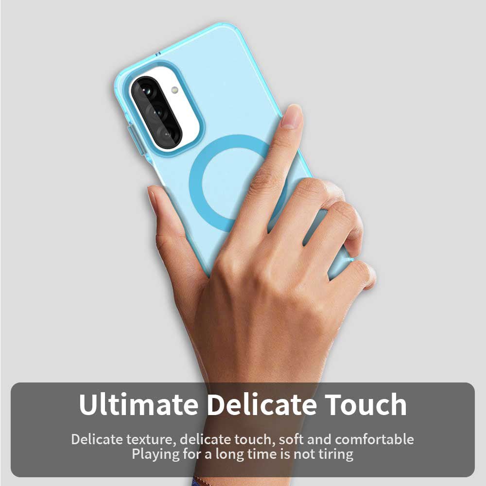 Techsuit Samsung Galaxy A27 5G - Σκληρή Θήκη με Πλαίσιο Σιλικόνης και MagSafe - CandyCase MagSafe - Blue