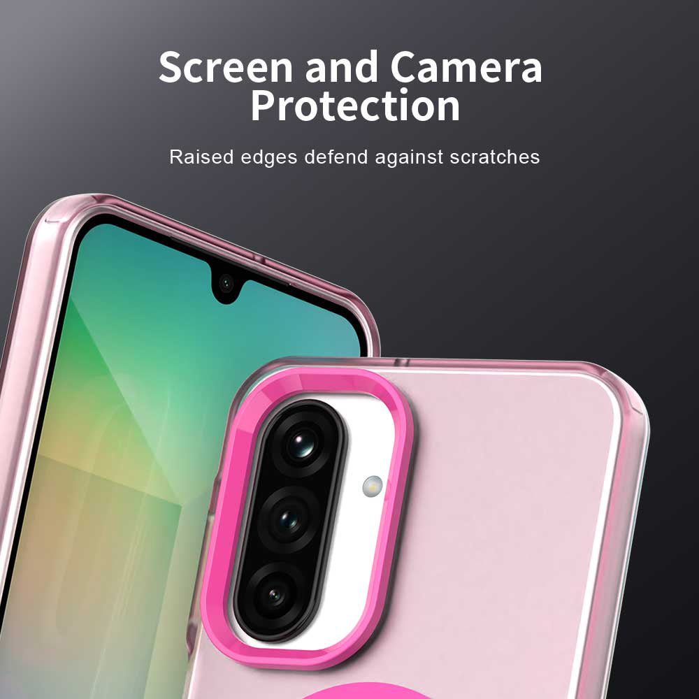 Techsuit Samsung Galaxy A27 5G - Σκληρή Θήκη με Πλαίσιο Σιλικόνης και MagSafe - CandyCase MagSafe - Pink
