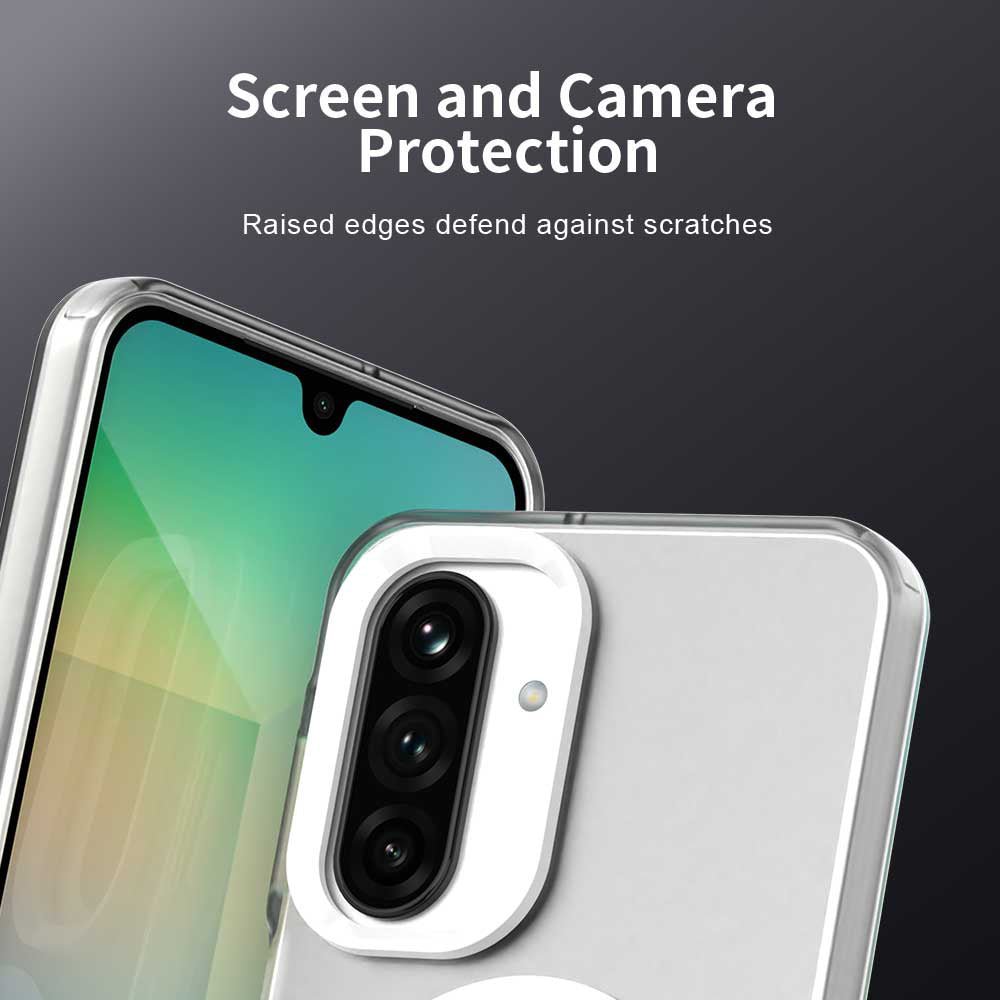 Techsuit Samsung Galaxy A27 5G - Σκληρή Θήκη με Πλαίσιο Σιλικόνης και MagSafe - CandyCase MagSafe - White