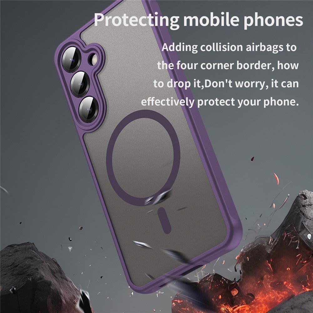 Techsuit Samsung Galaxy A27 5G - Σκληρή Θήκη με Πλαίσιο Σιλικόνης και MagSafe - HaloFrost II MagSafe - Purple