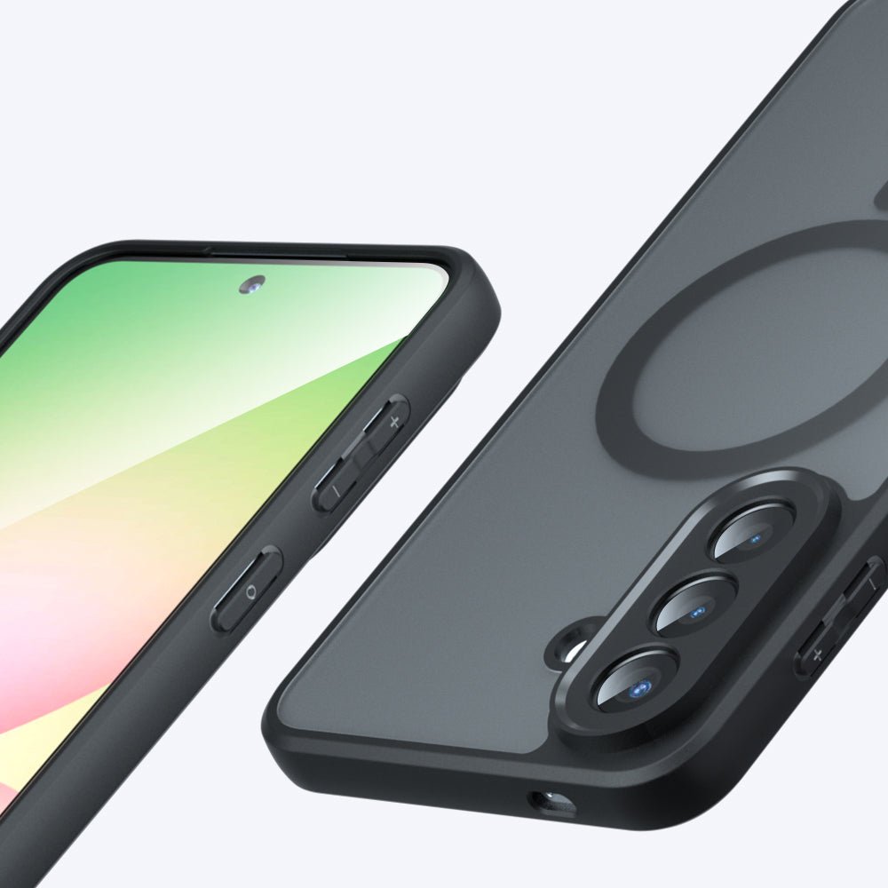 Techsuit Samsung Galaxy A27 5G - Σκληρή Θήκη με Πλαίσιο Σιλικόνης και MagSafe - PureFrost MagSafe - Frosted Black