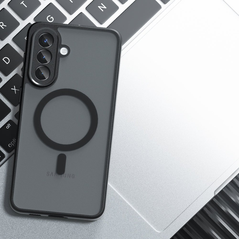 Techsuit Samsung Galaxy A27 5G - Σκληρή Θήκη με Πλαίσιο Σιλικόνης και MagSafe - PureFrost MagSafe - Frosted Black