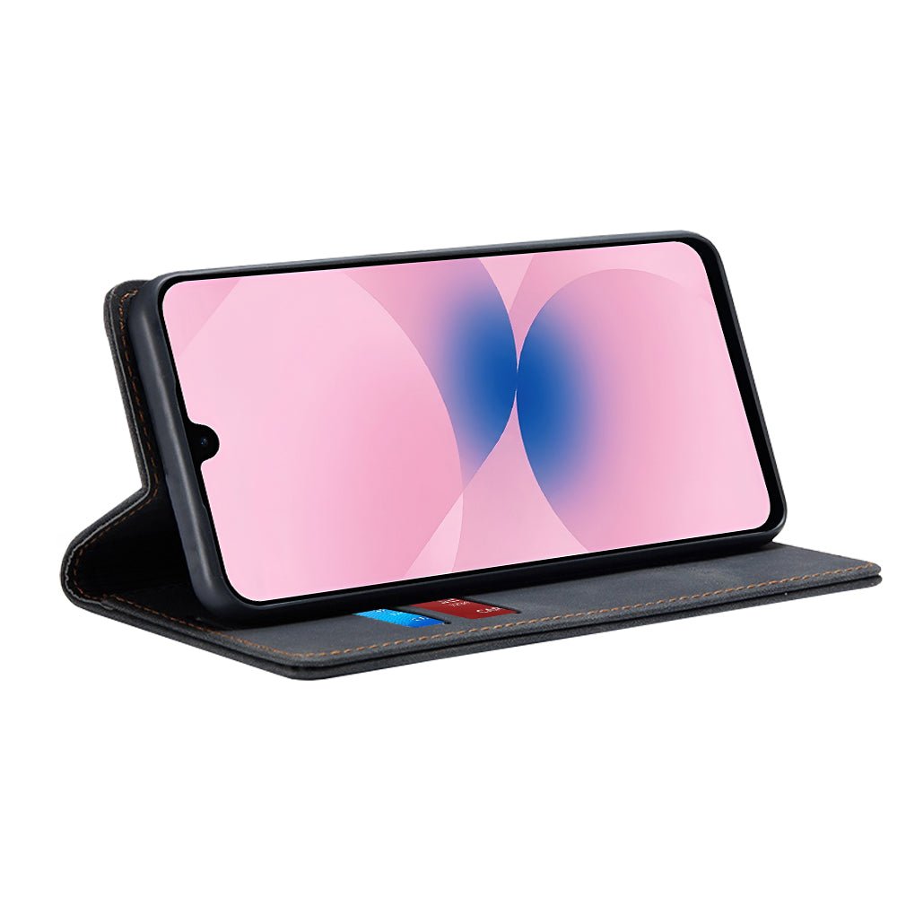 Techsuit Samsung Galaxy A27 5G - Θήκη Πορτοφόλι από Δερματίνη με Stand - Confy Cover - Black