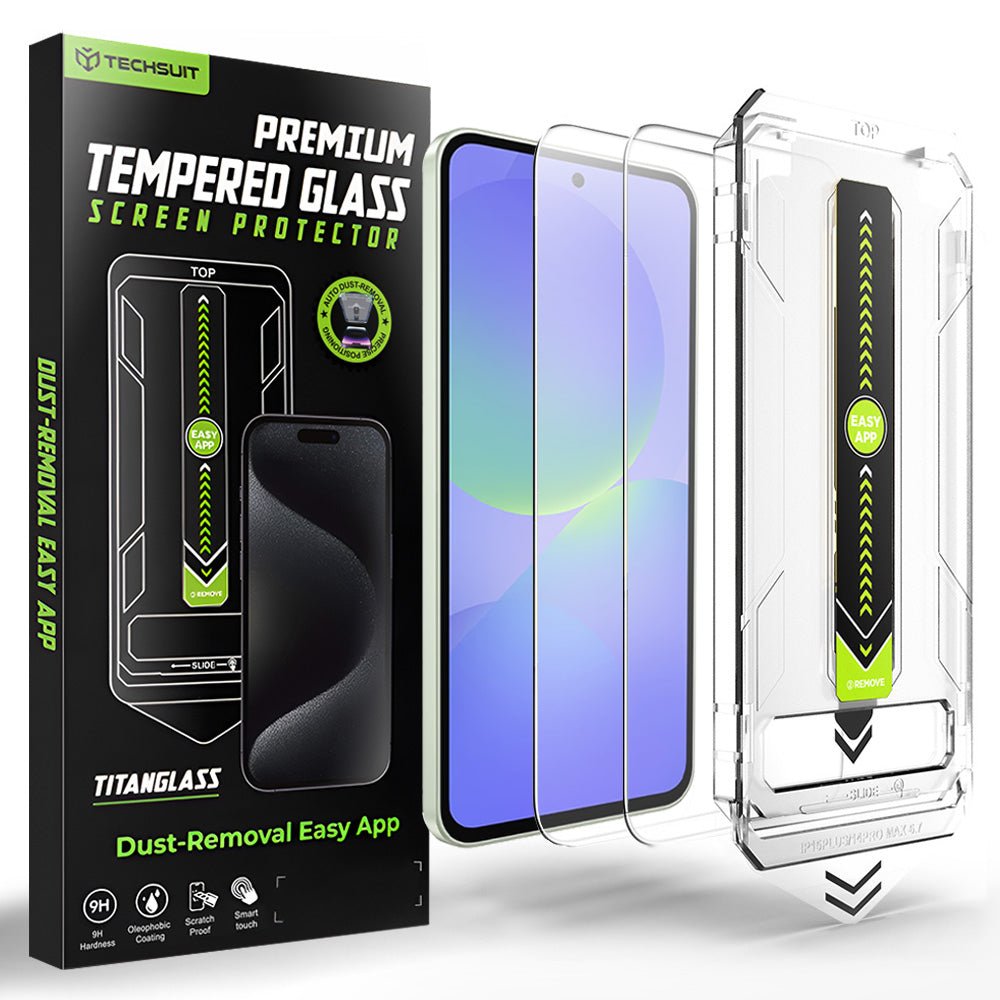 Techsuit Samsung Galaxy A36 5G / A37 5G - Σετ με 2 Αντιχαρακτικά Γυαλιά Οθόνης - TitanGlass CrystalHD - Clear