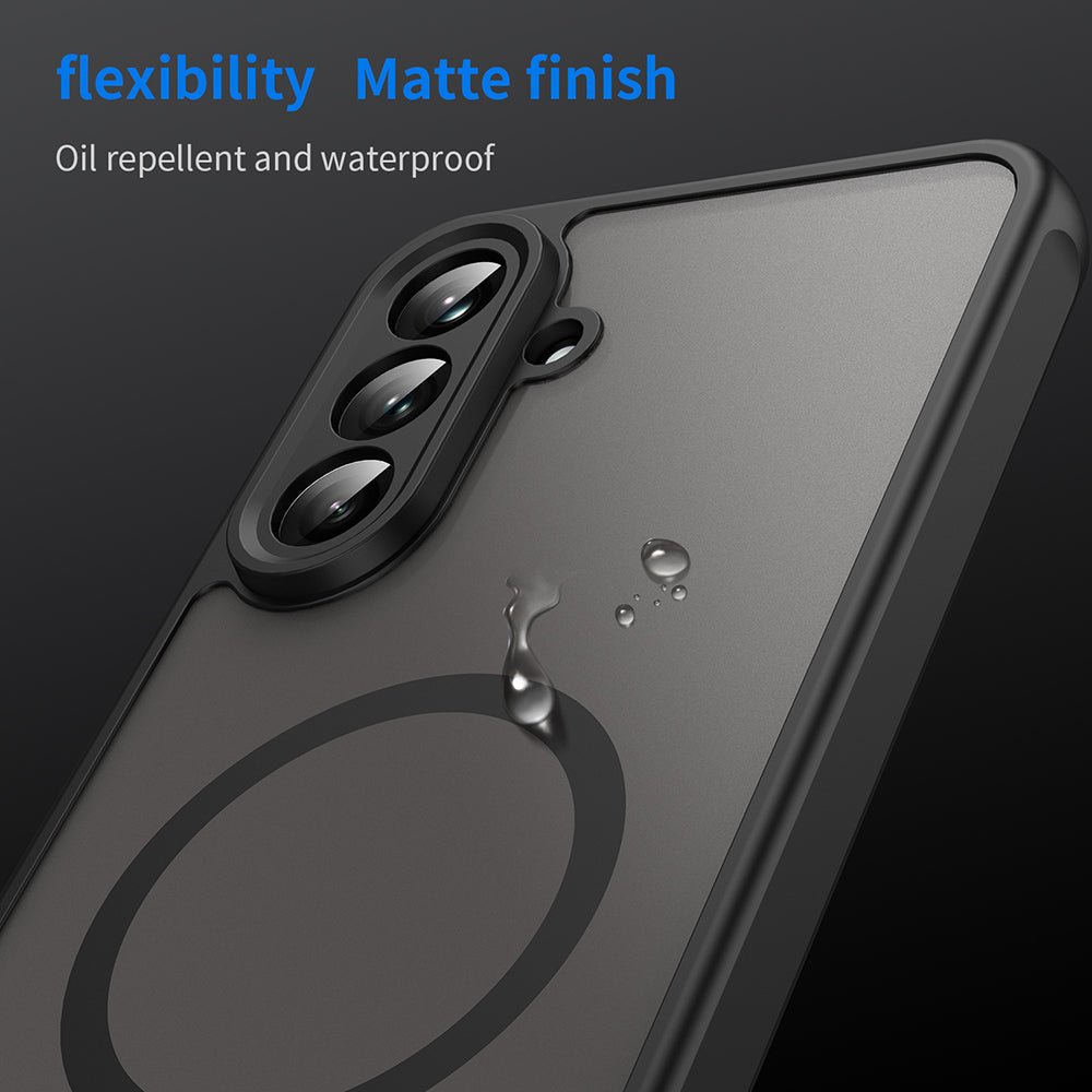 Techsuit Samsung Galaxy A36 5G - Σκληρή Θήκη με Πλαίσιο Σιλικόνης και MagSafe - HaloFrost II MagSafe - Black