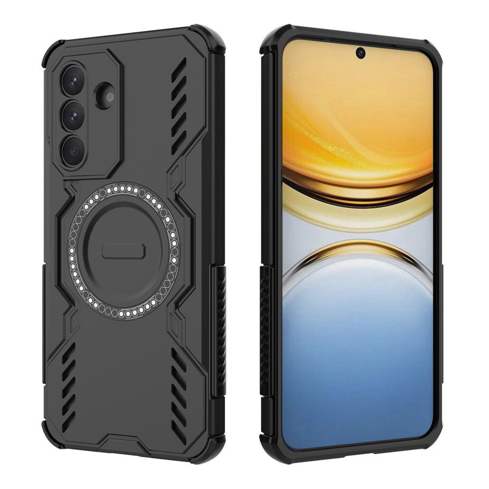 Techsuit Samsung Galaxy A37 5G - Σκληρή Θήκη με Πλαίσιο Σιλικόνης και MagSafe - ArmorMag - Black