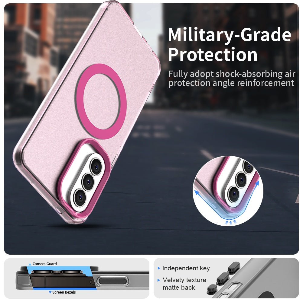 Techsuit Samsung Galaxy A37 5G - Σκληρή Θήκη με Πλαίσιο Σιλικόνης και MagSafe - CandyCase MagSafe - Pink