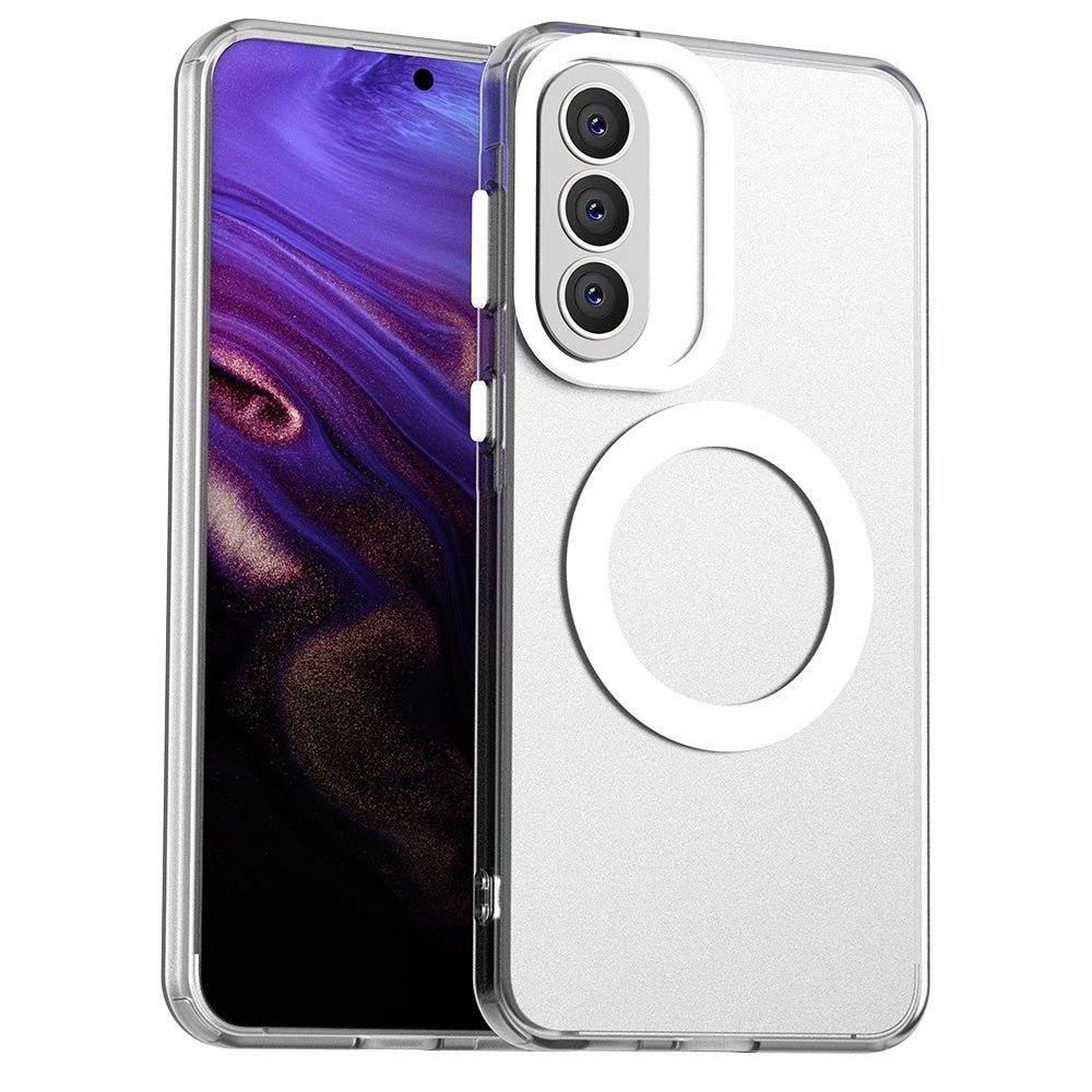 Techsuit Samsung Galaxy A37 5G - Σκληρή Θήκη με Πλαίσιο Σιλικόνης και MagSafe - CandyCase MagSafe - White