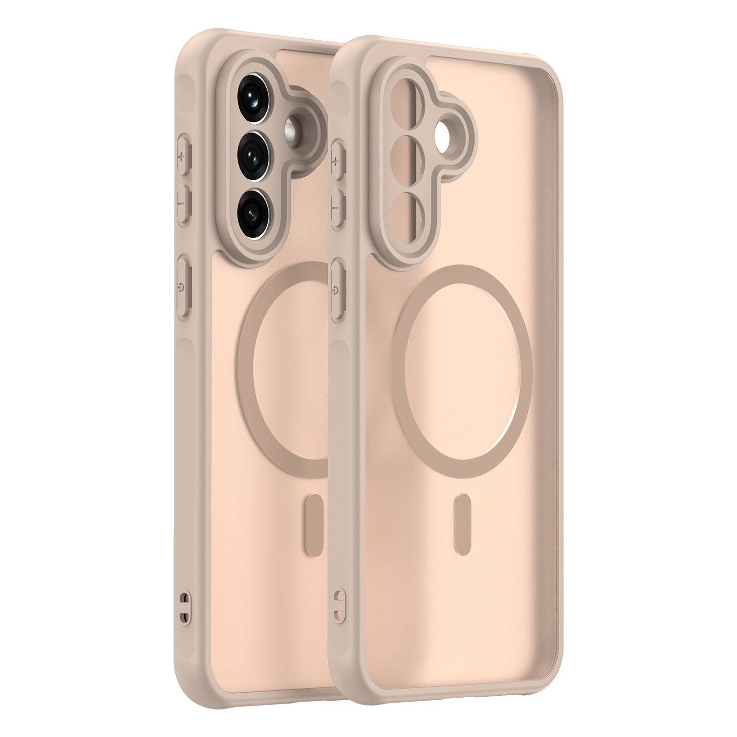 Techsuit Samsung Galaxy A37 5G - Σκληρή Θήκη με Πλαίσιο Σιλικόνης και MagSafe - HaloFrost II MagSafe - Gold