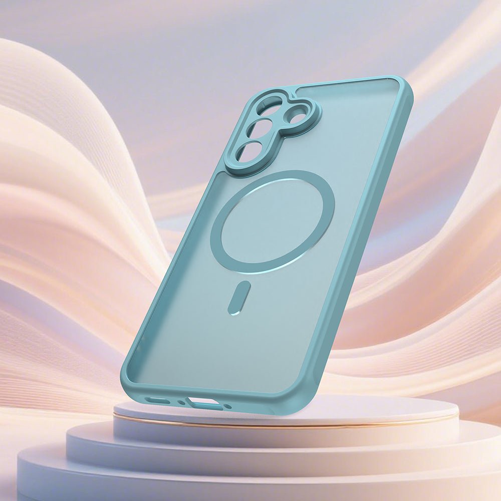 Techsuit Samsung Galaxy A37 5G - Σκληρή Θήκη με Πλαίσιο Σιλικόνης και MagSafe - HaloFrost II MagSafe - Mint Green