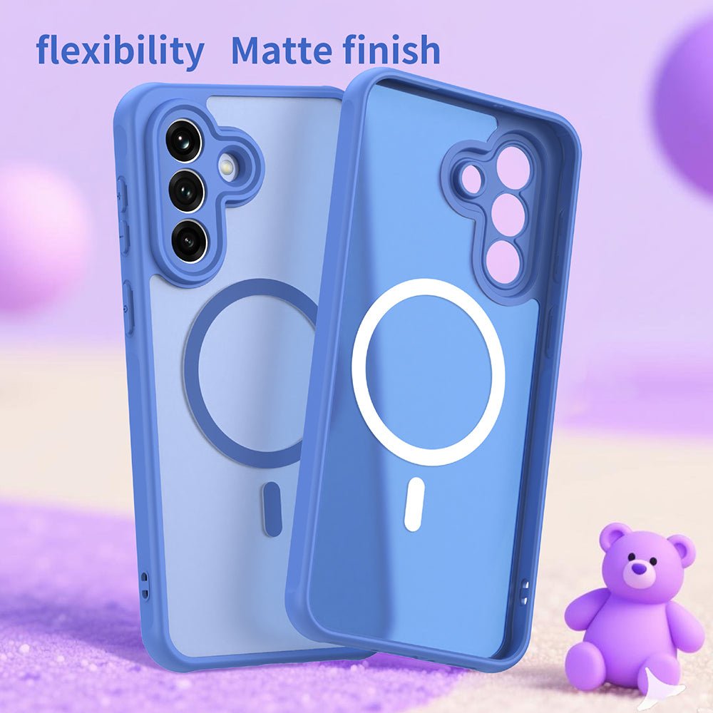 Techsuit Samsung Galaxy A37 5G - Σκληρή Θήκη με Πλαίσιο Σιλικόνης και MagSafe - HaloFrost II MagSafe - Sky Blue