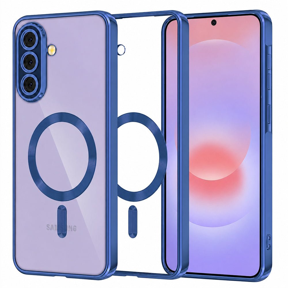 Techsuit Samsung Galaxy A37 5G - Θήκη Σιλικόνης - Luxury Crystal MagSafe - Deep Blue