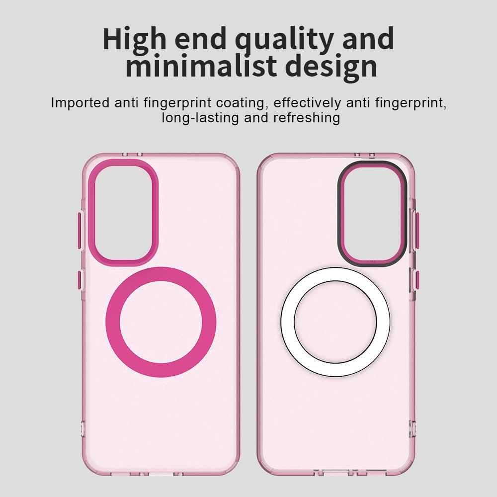 Techsuit Samsung Galaxy A56 5G - Σκληρή Θήκη με Πλαίσιο Σιλικόνης και MagSafe - CandyCase MagSafe - Pink