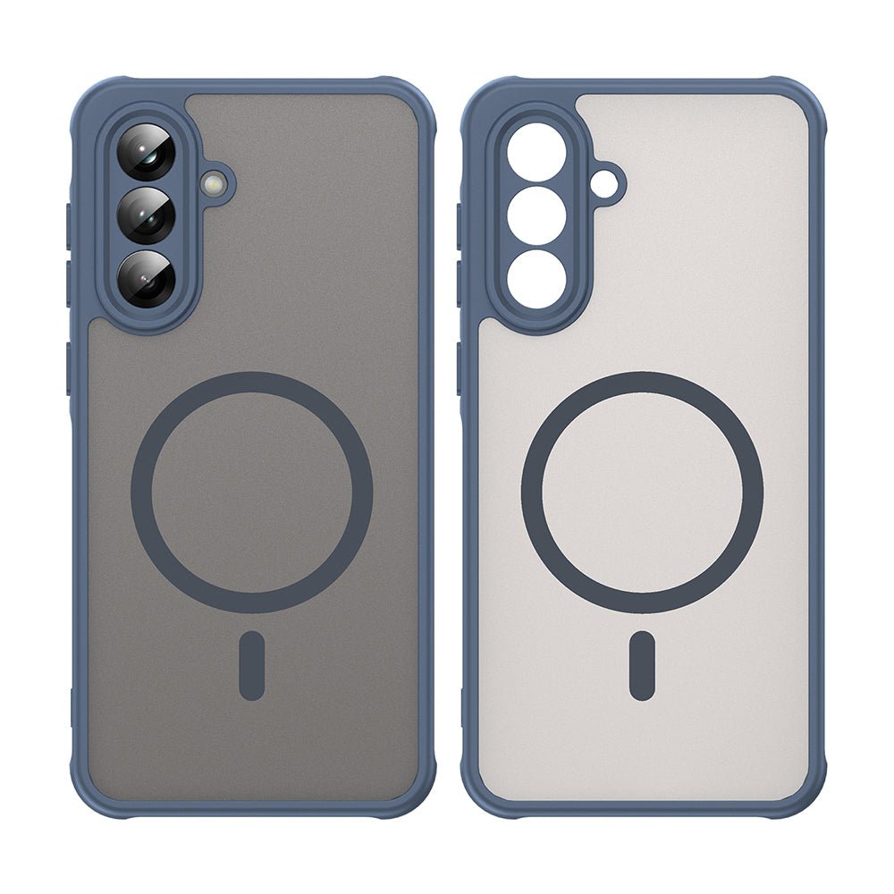 Techsuit Samsung Galaxy A56 5G - Σκληρή Θήκη με Πλαίσιο Σιλικόνης και MagSafe - HaloFrost II MagSafe - Navy Blue