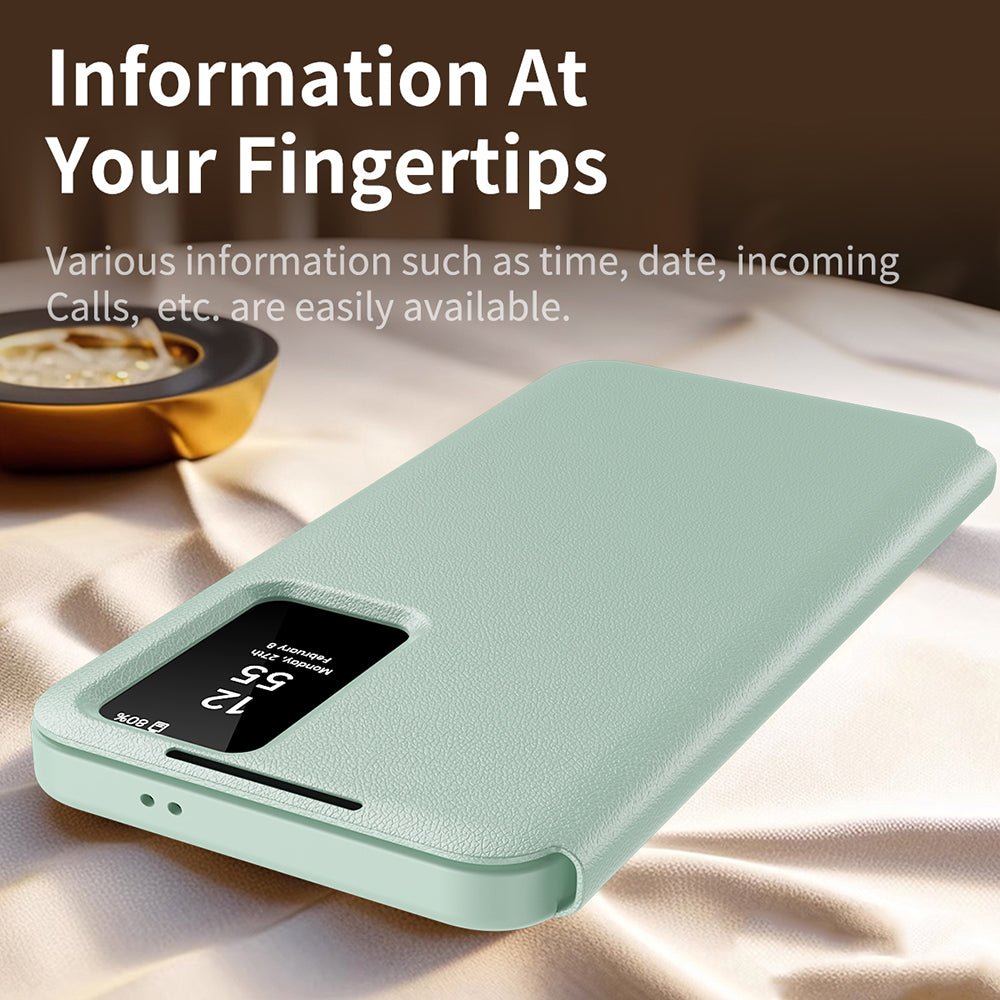 Techsuit Samsung Galaxy A56 5G - Θήκη Βιβλίο με Θέση για 1 Κάρτα - SmartView Series - Green