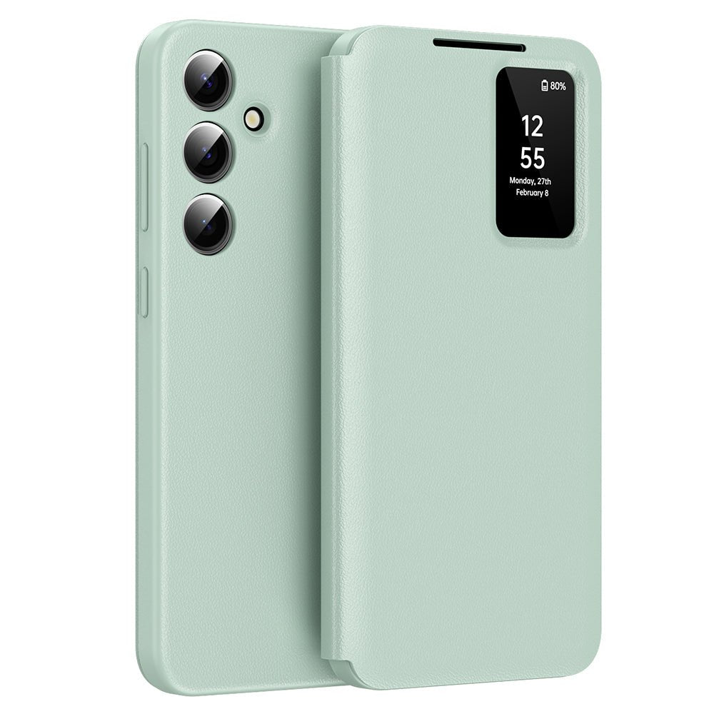 Techsuit Samsung Galaxy A56 5G - Θήκη Βιβλίο με Θέση για 1 Κάρτα - SmartView Series - Green