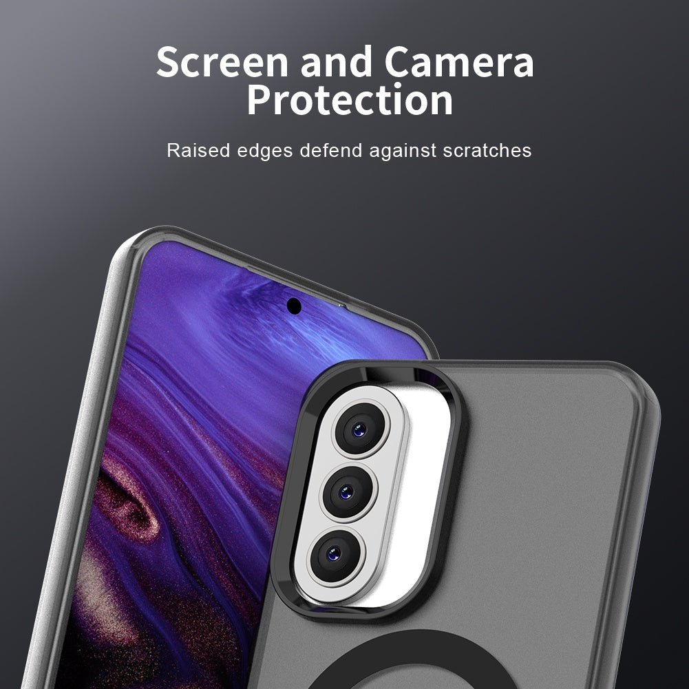 Techsuit Samsung Galaxy A57 5G - Σκληρή Θήκη με Πλαίσιο Σιλικόνης και MagSafe - CandyCase MagSafe - Black