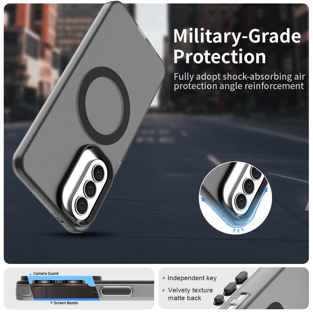 Techsuit Samsung Galaxy A57 5G - Σκληρή Θήκη με Πλαίσιο Σιλικόνης και MagSafe - CandyCase MagSafe - Black