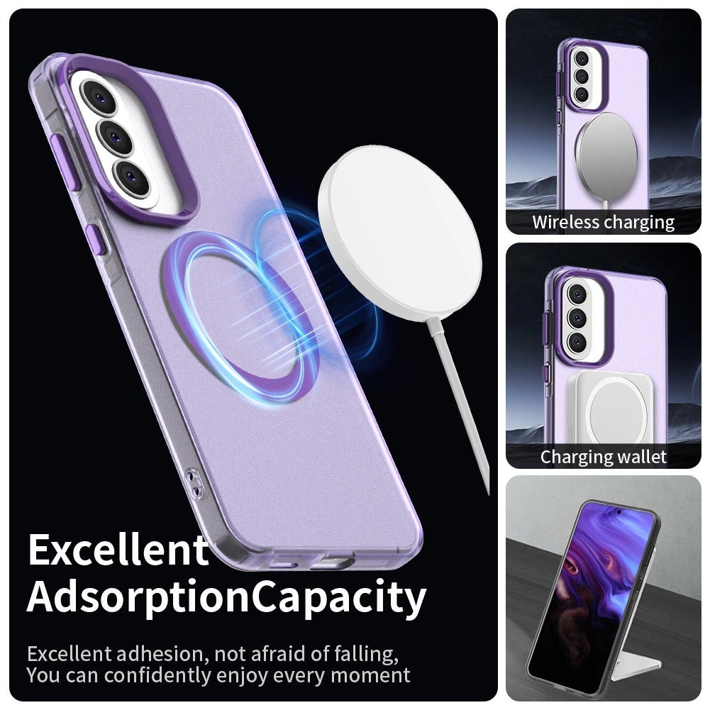 Techsuit Samsung Galaxy A57 5G - Σκληρή Θήκη με Πλαίσιο Σιλικόνης και MagSafe - CandyCase MagSafe - Purple