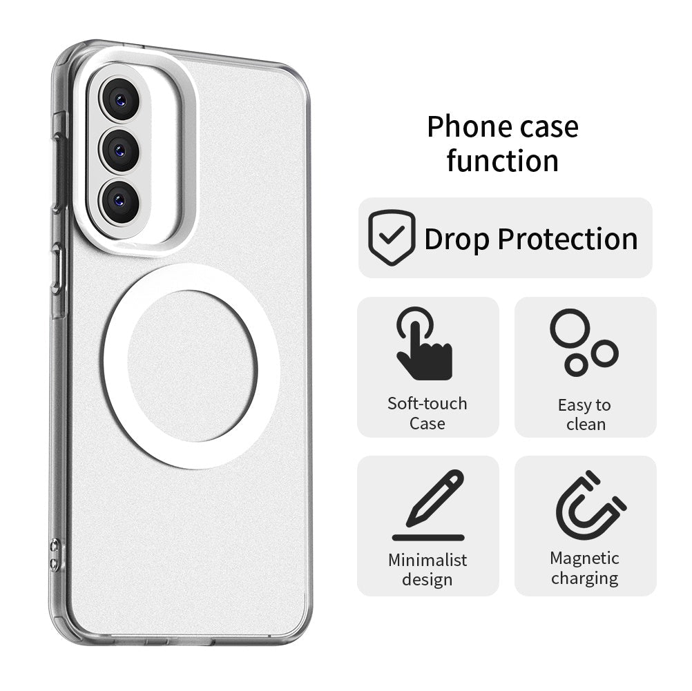 Techsuit Samsung Galaxy A57 5G - Σκληρή Θήκη με Πλαίσιο Σιλικόνης και MagSafe - CandyCase MagSafe - White