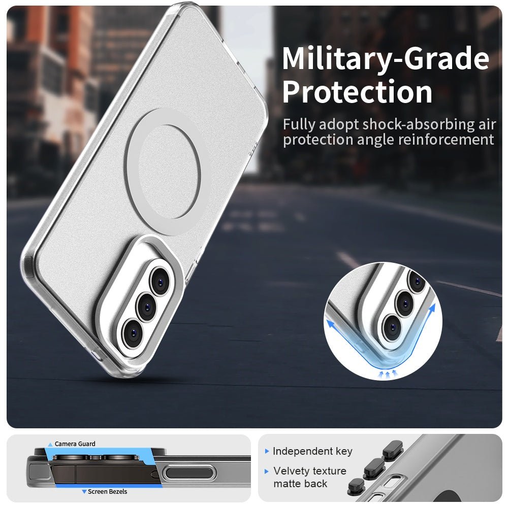 Techsuit Samsung Galaxy A57 5G - Σκληρή Θήκη με Πλαίσιο Σιλικόνης και MagSafe - CandyCase MagSafe - White