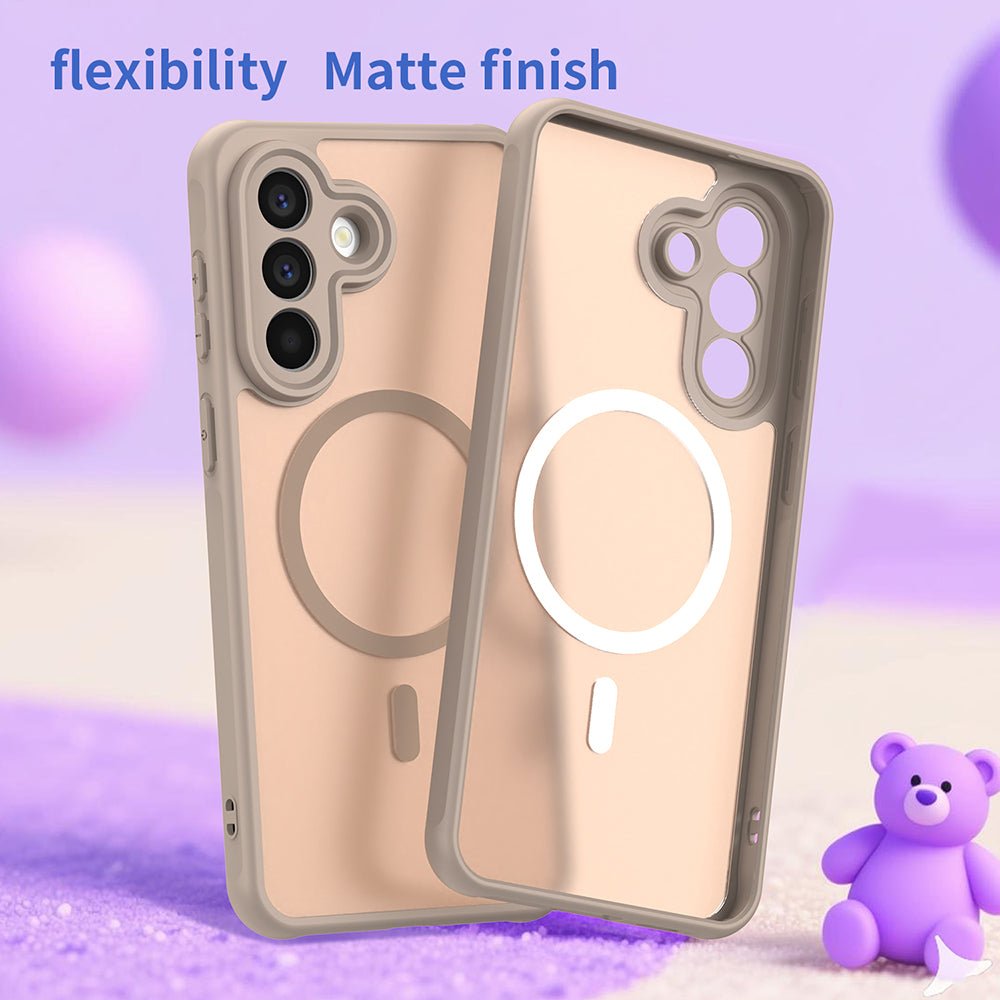 Techsuit Samsung Galaxy A57 5G - Σκληρή Θήκη με Πλαίσιο Σιλικόνης και MagSafe - HaloFrost II MagSafe - Gold