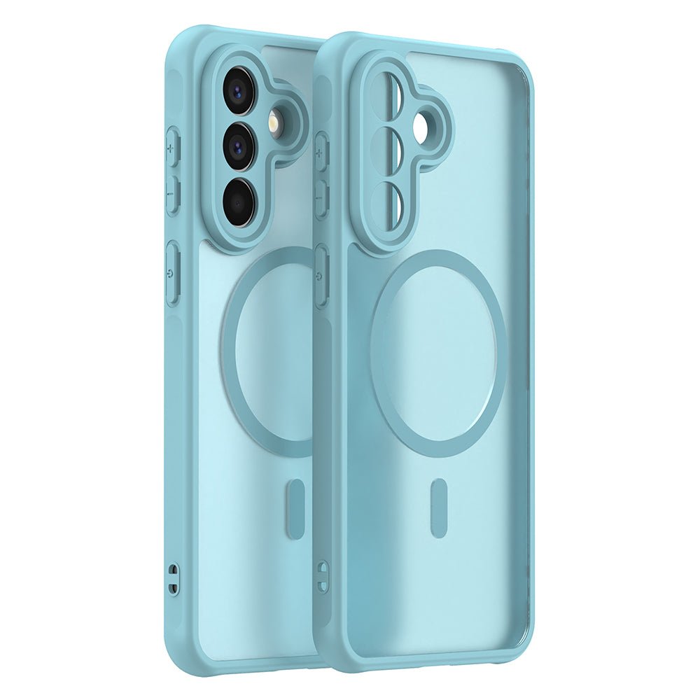 Techsuit Samsung Galaxy A57 5G - Σκληρή Θήκη με Πλαίσιο Σιλικόνης και MagSafe - HaloFrost II MagSafe - Mint Green