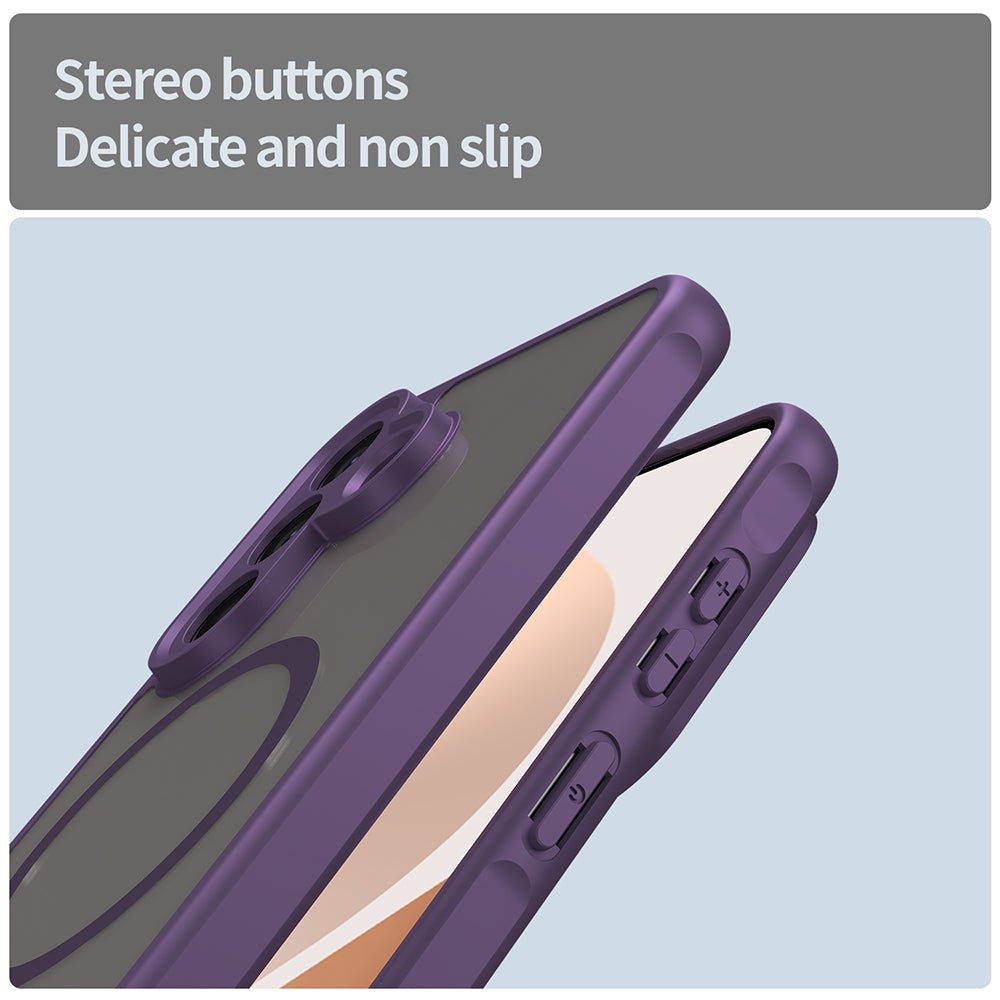 Techsuit Samsung Galaxy A57 5G - Σκληρή Θήκη με Πλαίσιο Σιλικόνης και MagSafe - HaloFrost II MagSafe - Purple