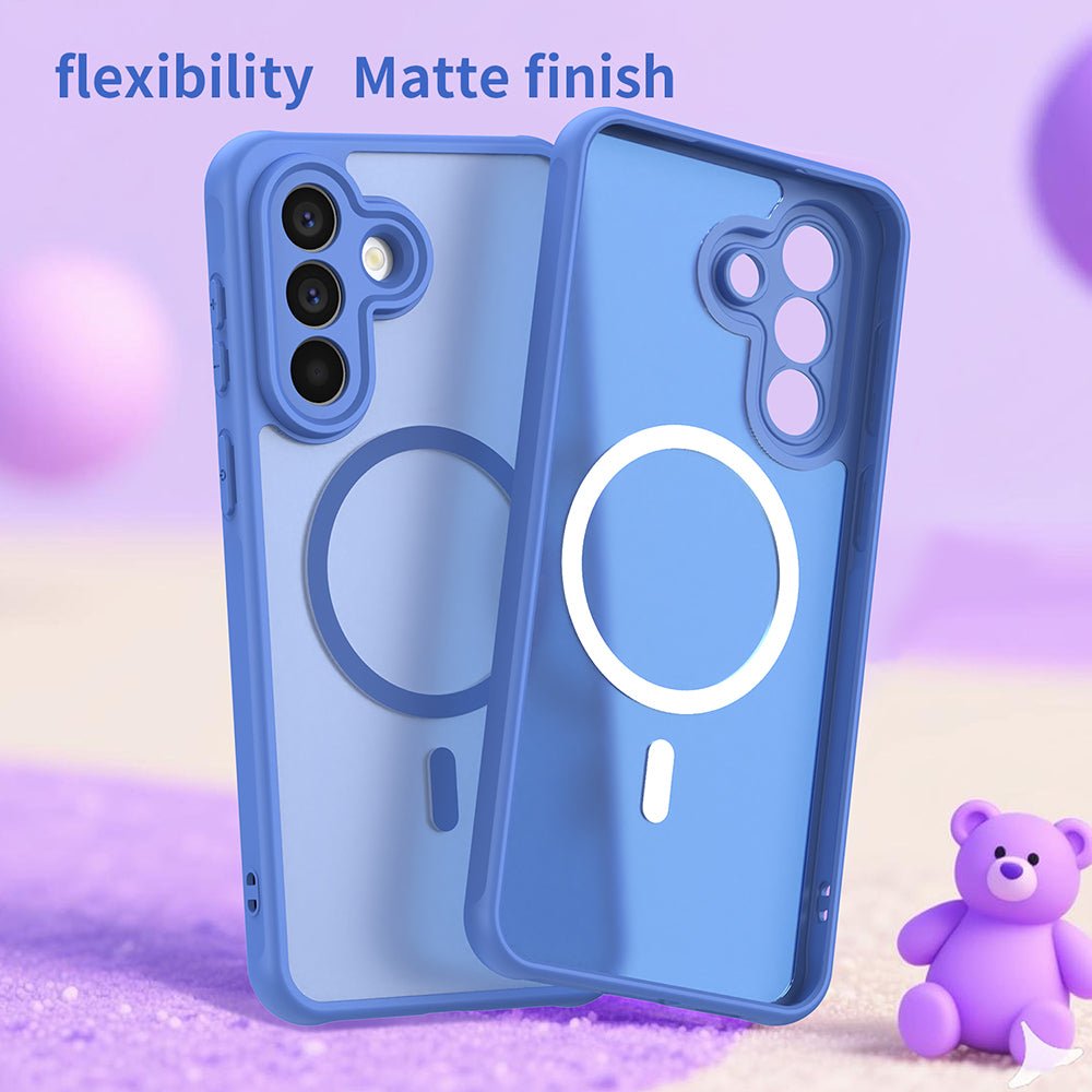 Techsuit Samsung Galaxy A57 5G - Σκληρή Θήκη με Πλαίσιο Σιλικόνης και MagSafe - HaloFrost II MagSafe - Sky Blue