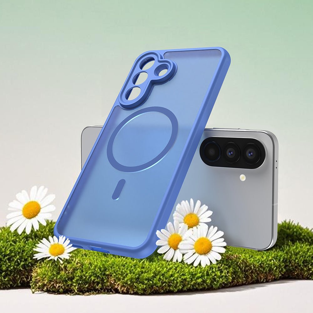 Techsuit Samsung Galaxy A57 5G - Σκληρή Θήκη με Πλαίσιο Σιλικόνης και MagSafe - HaloFrost II MagSafe - Sky Blue