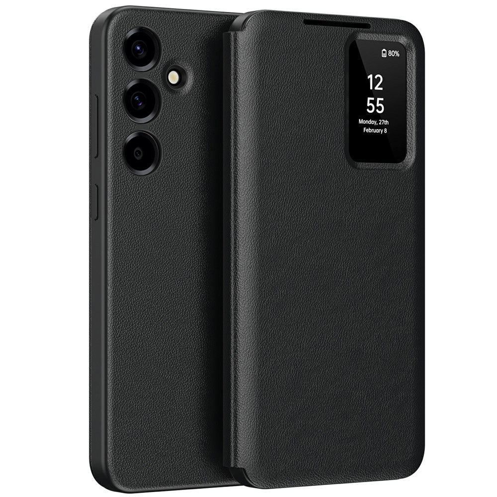 Techsuit Samsung Galaxy A57 5G - Θήκη Βιβλίο με Θέση για 1 Κάρτα - SmartView Series - Black