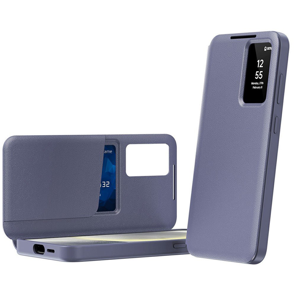 Techsuit Samsung Galaxy A57 5G - Θήκη Βιβλίο με Θέση για 1 Κάρτα - SmartView Series - Purple