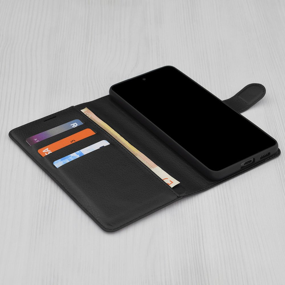 Techsuit Samsung Galaxy A57 5G - Θήκη Πορτοφόλι από Δερματίνη με Stand - Leather Folio - Black