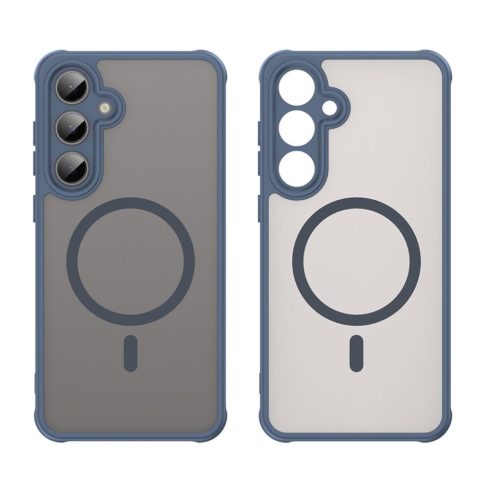 Techsuit Samsung Galaxy S24 FE - Σκληρή Θήκη με Πλαίσιο Σιλικόνης και MagSafe - HaloFrost II MagSafe - Navy Blue