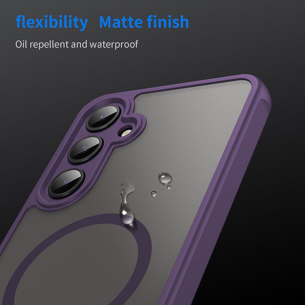 Techsuit Samsung Galaxy S24 FE - Σκληρή Θήκη με Πλαίσιο Σιλικόνης και MagSafe - HaloFrost II MagSafe - Purple