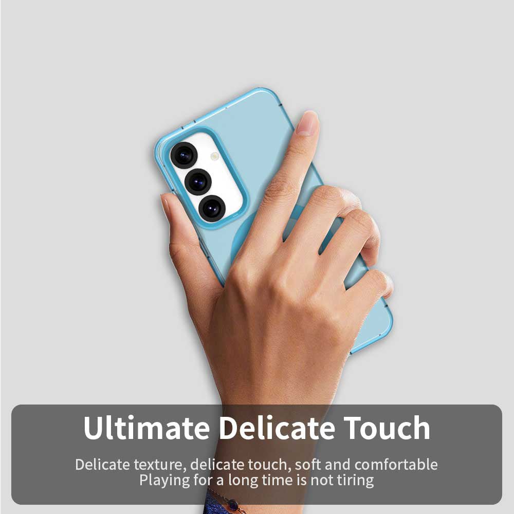 Techsuit Samsung Galaxy S24 Plus / S25 Plus - Σκληρή Θήκη με Πλαίσιο Σιλικόνης και MagSafe - CandyCase MagSafe - Blue