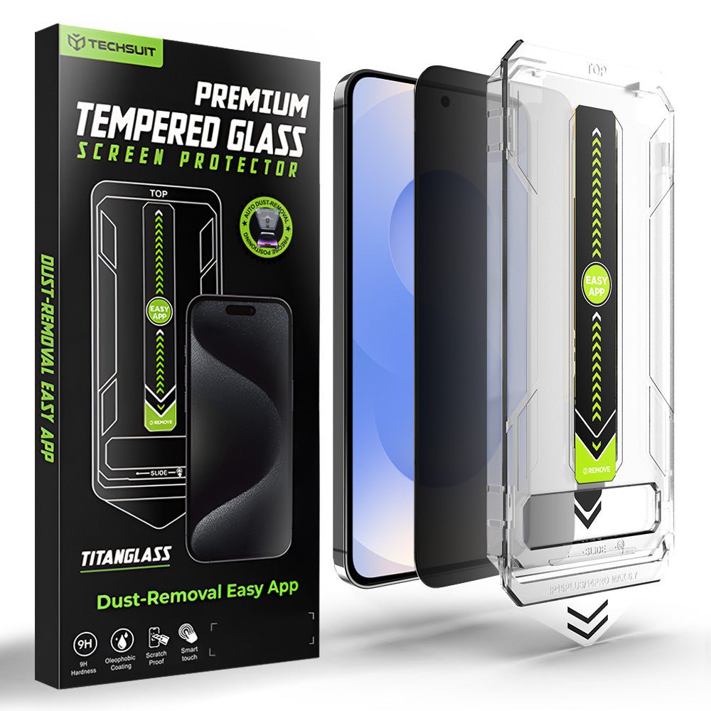 Techsuit Samsung Galaxy S24 / S25 - Αντιχαρακτικό Γυαλί Οθόνης - TitanGlass CrystalHD - Privacy